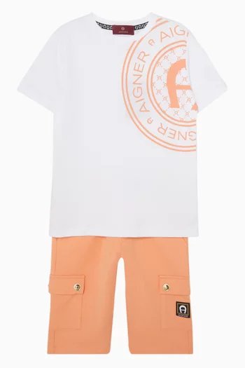 Logo-print T-shirt in Cotton