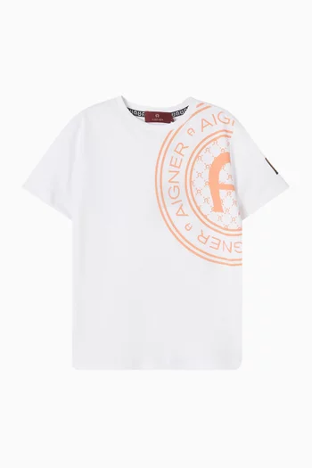 Logo-print T-shirt in Cotton