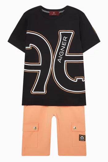 Logo-print T-shirt in Cotton