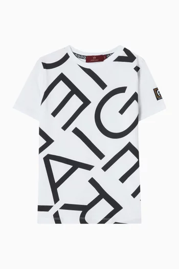 All-over Print Logo T-shirt