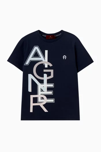 Logo-print T-shirt in Cotton