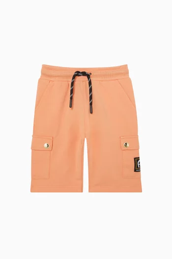 Logo-patch Sweatshorts in Cotton