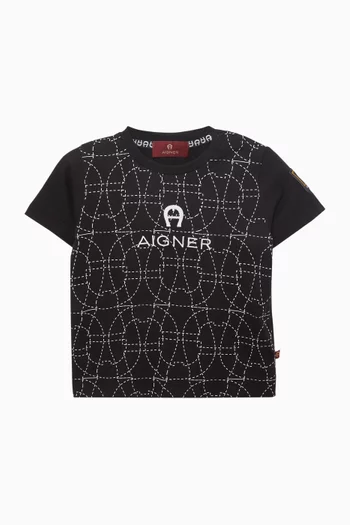 Logo-print T-shirt in Cotton