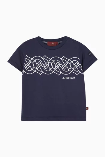 Logo-print T-shirt in Cotton