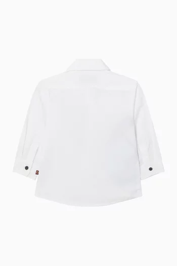 Logo-print Shirt in Cotton-poplin