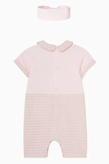 Logo Romper & Headband Gift Set