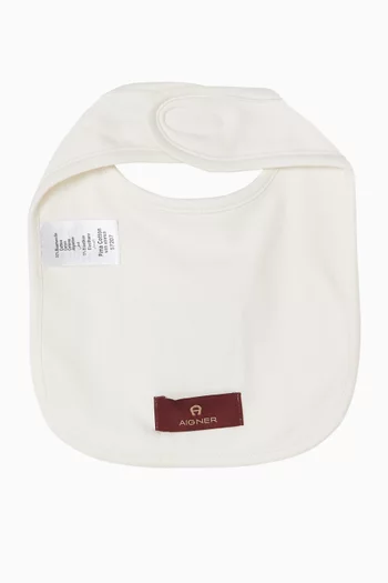Logo-embroidered Bib in Pima Cotton