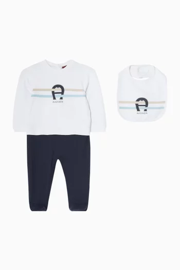 Logo Pyjama & Bib Gift Set