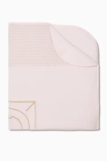 بطانية للرضع مطرزة بشعار الماركة قطن بيما