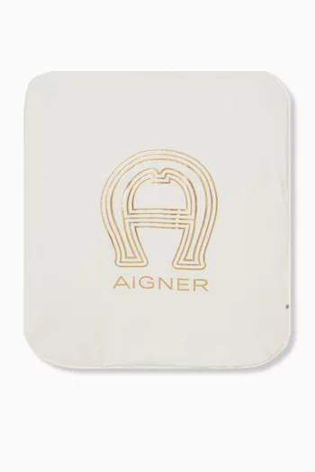 بطانية بشعار الماركة قطن