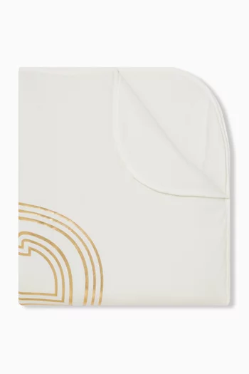 بطانية بشعار الماركة قطن