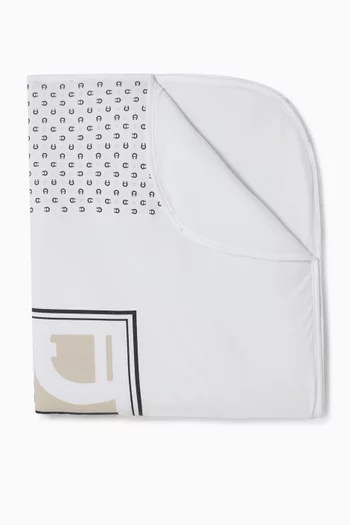 Logo Blanket in Cotton