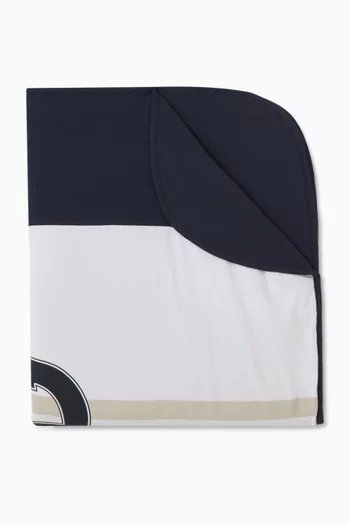 Logo Blanket in Cotton