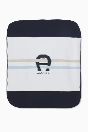 Logo Blanket in Cotton