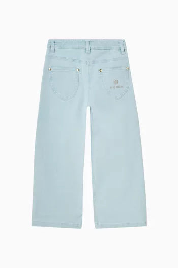 Butterfly Embroidery Jeans in Denim