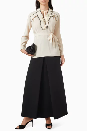 تنورة طويلة بجيوب