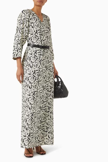 Printed Belted Dress