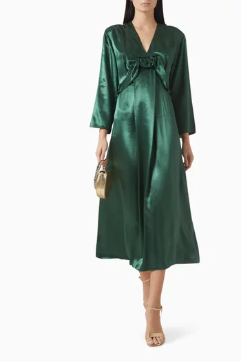 فستان بكشكش فيسكوز