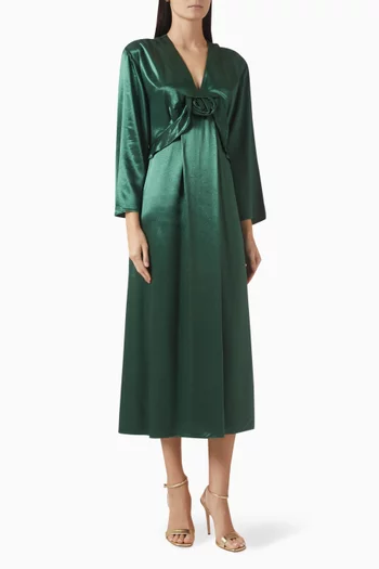 فستان بكشكش فيسكوز