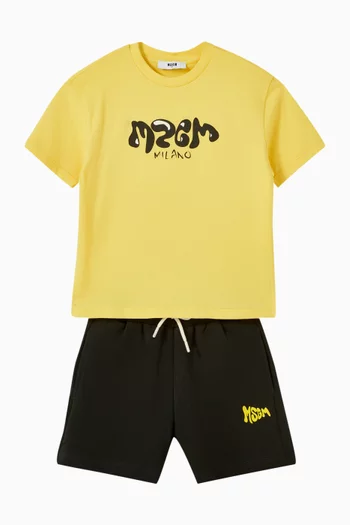 Graphic Logo T-shirt in Cotton Jersey