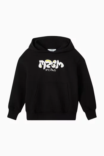 Logo-print Hoodie in Cotton