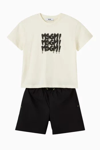 Graphic Logo T-shirt in Cotton Jersey