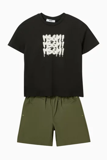 Logo Sweatshorts in Cotton