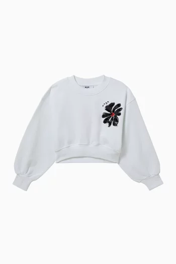 Printed Crewneck Sweatshirt