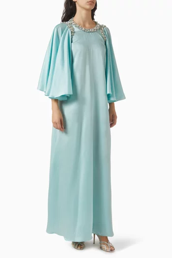 Crystal-embellished Dress in Crepe