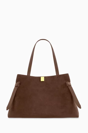 Gyoza Tote Bag in Suede