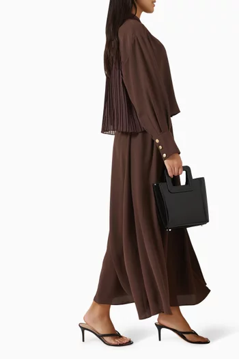 Pleated Panel Skirt Set