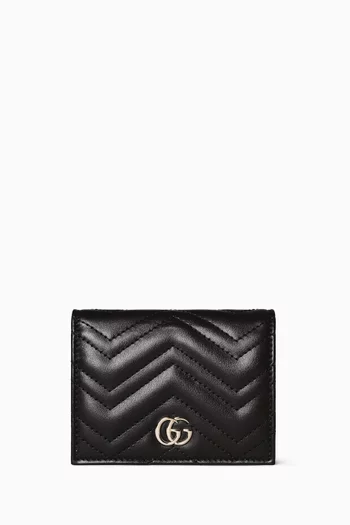 GG Marmont Card Case in Matelassé Leather