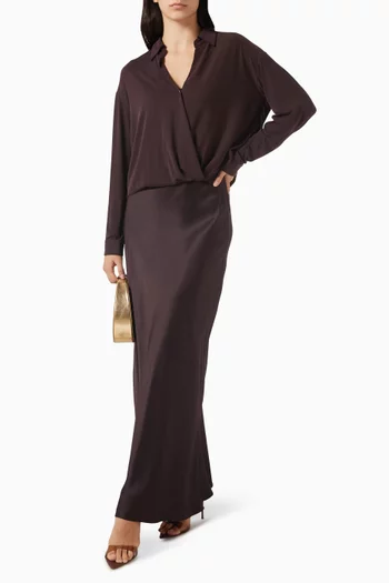 Astra Twisted Wrap Shirt