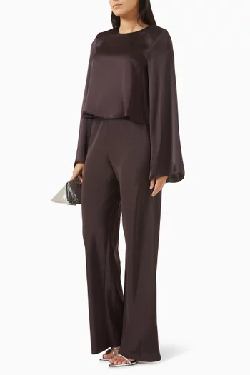 بلوزة سونيا قصيرة حرير