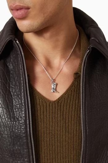 قلادة بوت فضة إسترلينية