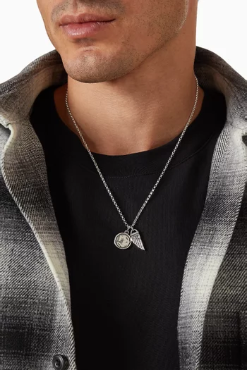 قلادة بيجاسوس فضة إسترلينية