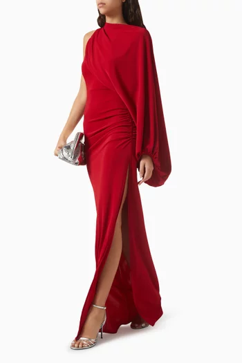 Selene One-shoulder Maxi Dress in Jersey