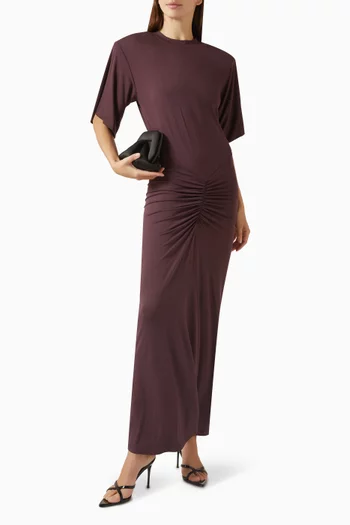 Lennox Ruched Dress in Jersey