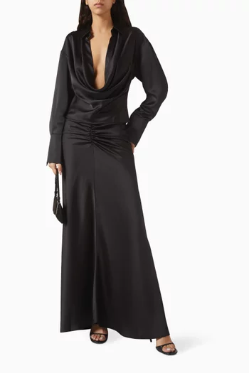 Lilia Blouse in Satin