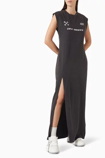 Racer Logo Dress in Jersey