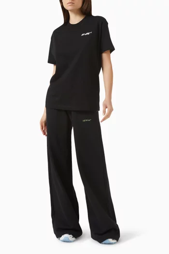 Embroidered-logo T-shirt