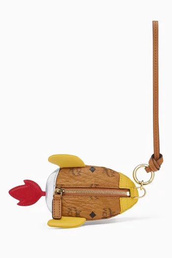 Aren Bag Charm in Visetos Canvas