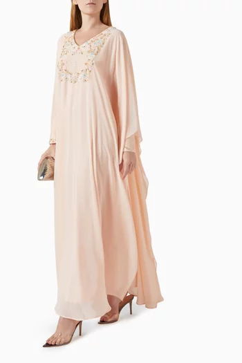 Embellished Kaftan in Chiffon