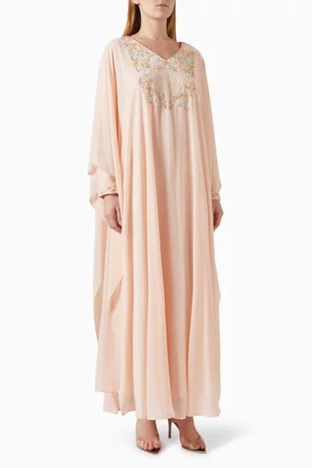 Embellished Kaftan in Chiffon