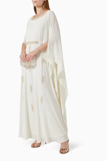 Embellished Kaftan in Chiffon