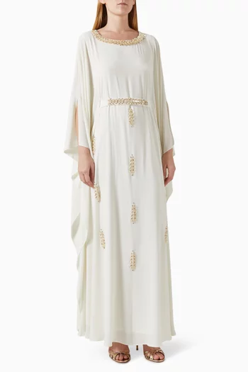 Embellished Kaftan in Chiffon