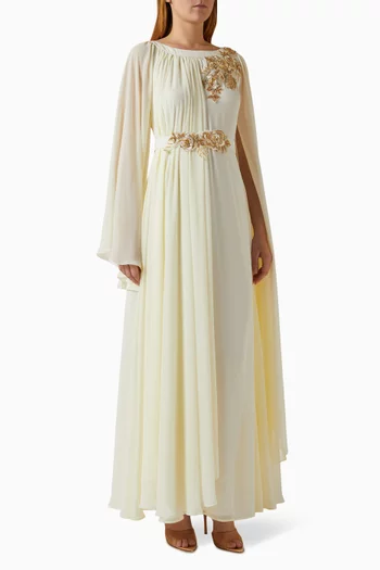 Embellished Kaftan in Chiffon