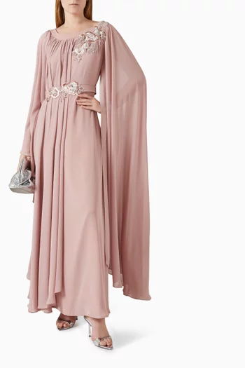Embellished Kaftan in Chiffon
