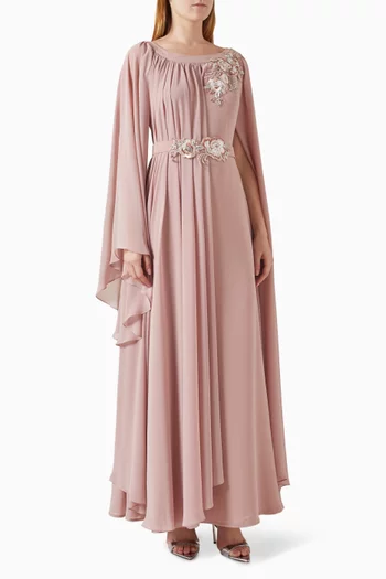Embellished Kaftan in Chiffon