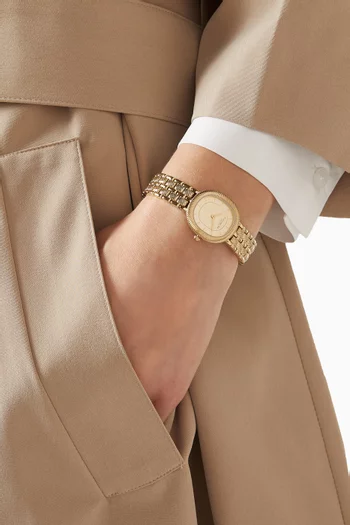 Harlow Quartz Stainless Steel Watch, 24mm